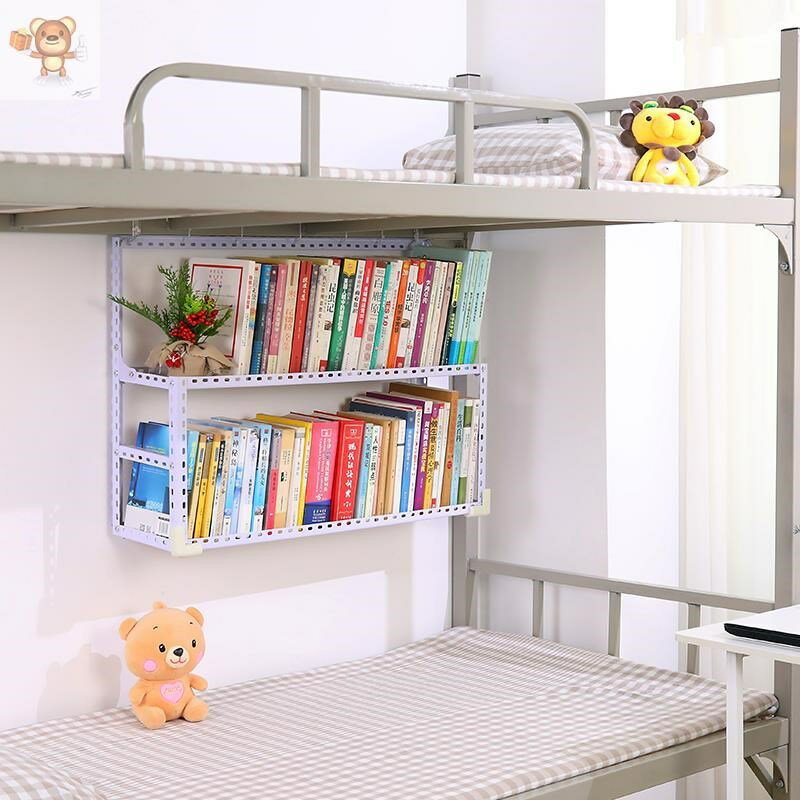 高低床大學生宿舍床上書桌書架組合簡易床頭柜兒童簡約家用