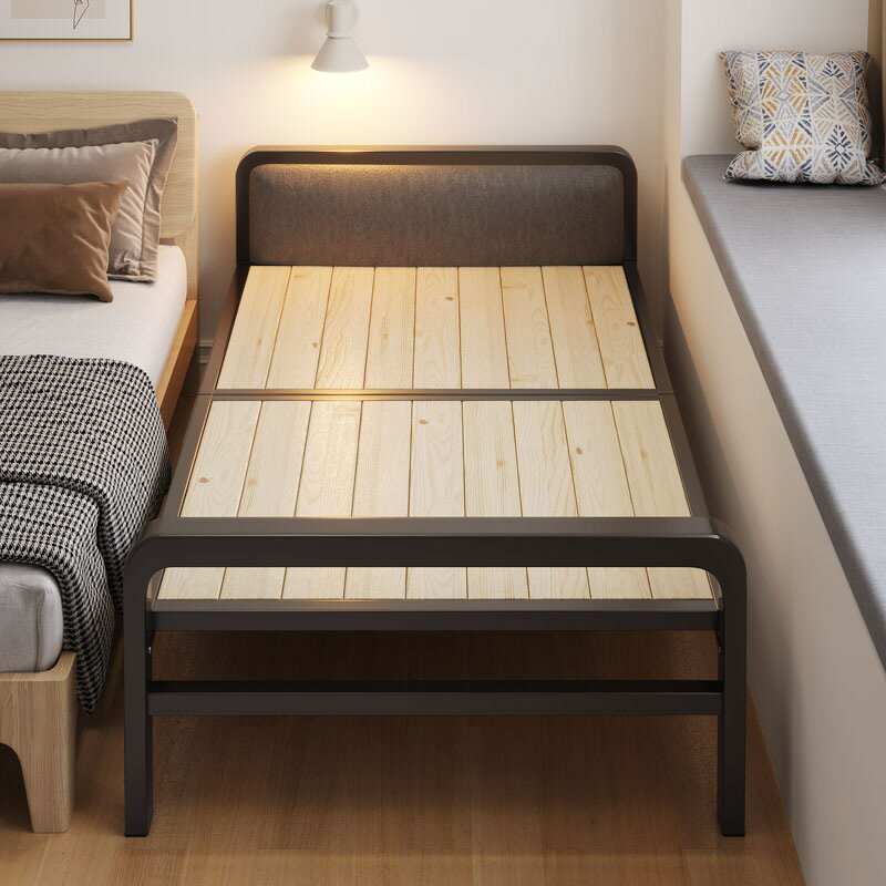 【全館8折】折叠床 小床 折疊床實木床板家用簡易雙人午睡陪護床金屬加固單人床鋼架鋼木床