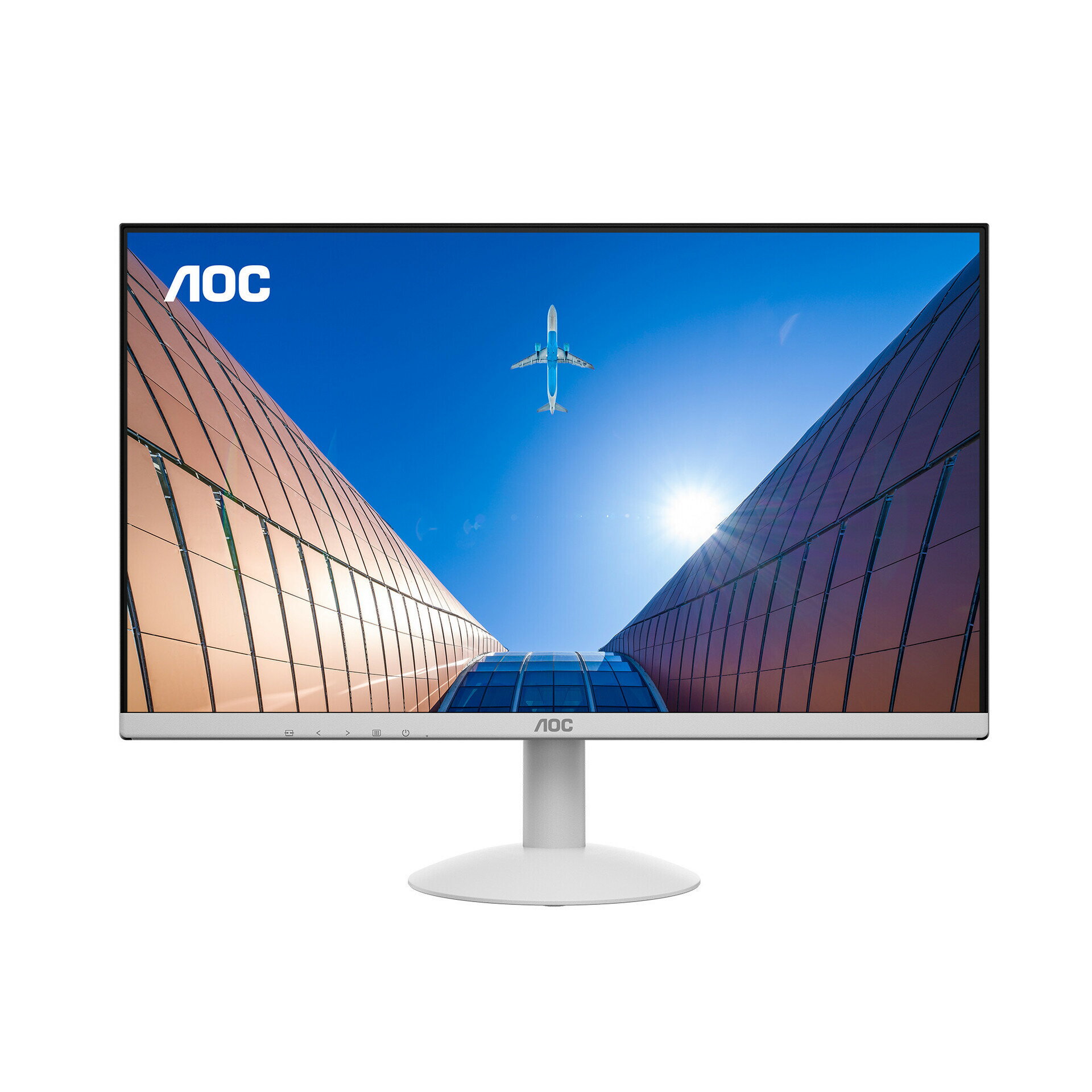 AOC 24B30H/BW 23.8寸白色IPS低藍光120hz電腦家用辦公液晶顯示器【宜家良品百貨】