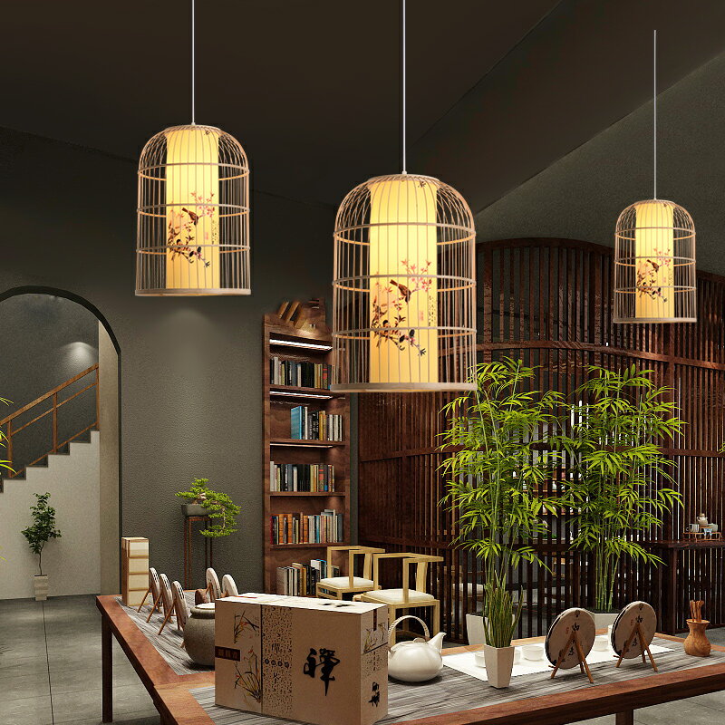 餐廳吊燈創意北歐藤藝餐桌燈民宿客廳臥室茶室簡約現代設計感燈具