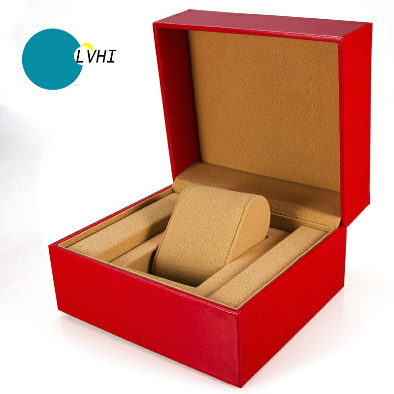 年送禮包裝盒婚禮皮手表盒正方形大表盤皮展示盒收納禮盒訂做印字