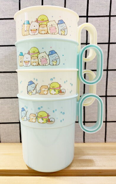 【震撼精品百貨】角落生物 Sumikko Gurashi SAN-X 角落生物 握把塑膠杯/水杯(4入)#51659 震撼日式精品百貨