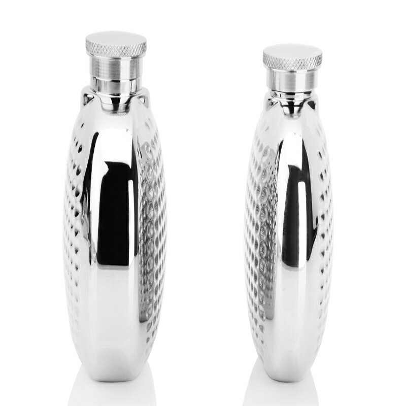 304不銹鋼酒壺戶外隨身便攜水壺圓形金屬酒瓶酒具創意禮品 4