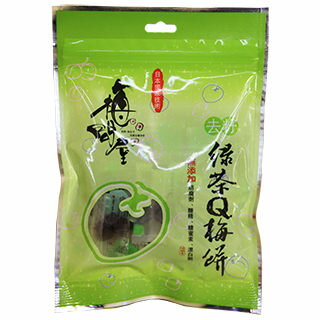 梅問屋-去籽日式綠茶Q梅餅 90g/包