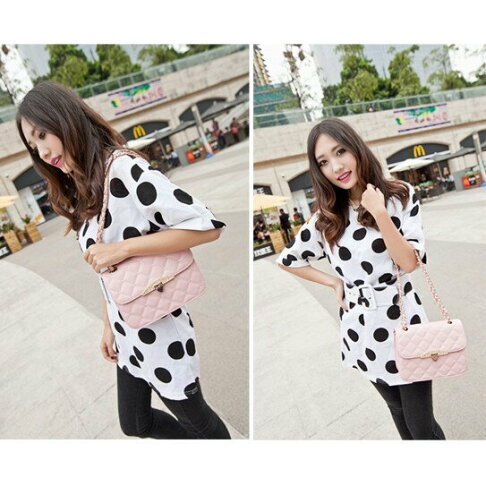 櫻桃嚴選 六色 現貨 時尚經典 菱格包 單肩包 側背包 水餃包 鍊條單肩包 2