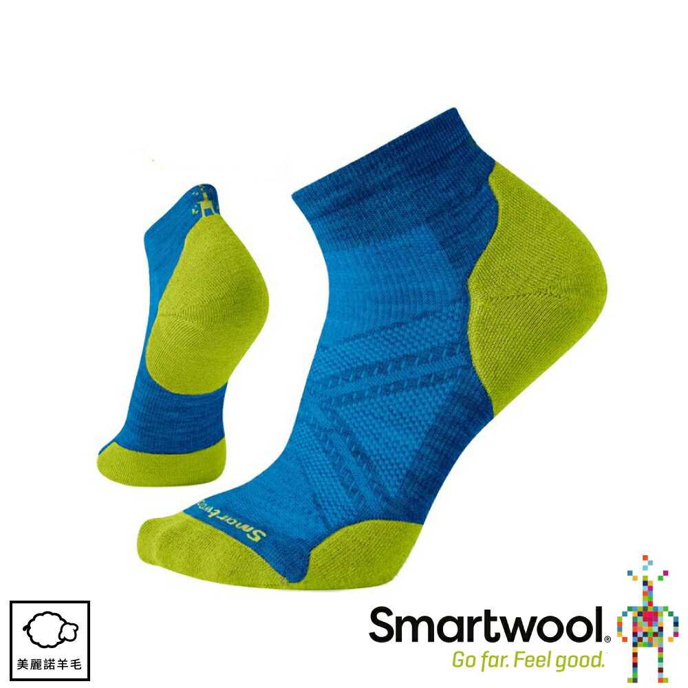 【SmartWool 美國 男 Phd菁英減震型跑步低筒襪《海王星藍》】SW0SW243/排汗襪/跑步襪/健行襪
