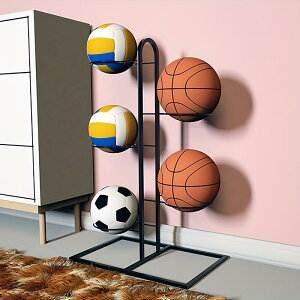 可折疊籃球收納架家用簡易足球排球整理收納筐兒童球類擺放置物架/籃球架/置物架/收納架/儲物架/展示架/落地架/掛壁架/層架/架子/籃球收納架