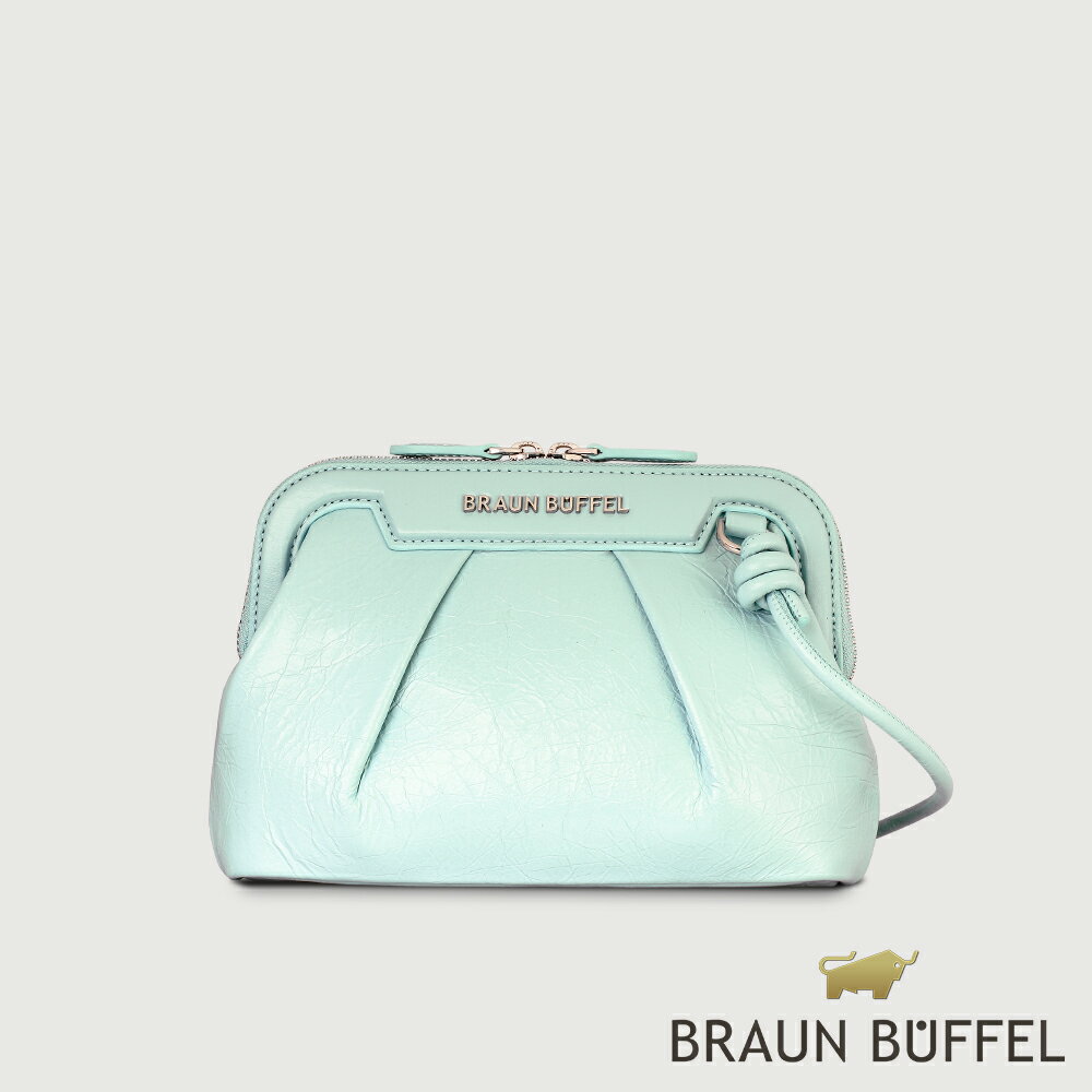 BRAUN BUFFEL 德國小金牛】臺灣總代理 安娜格-A 手拿包-湖水藍/BF827-02-ABL