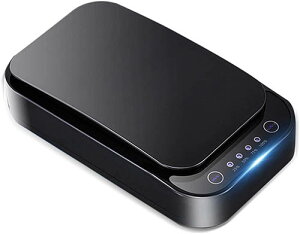 【日本代購】手機消毒殺菌盒 USB有線充電紫外線殺菌 - 黑色