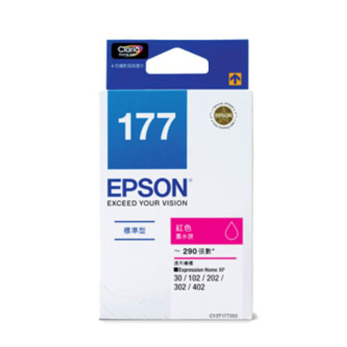 【史代新文具】愛普生EPSON T177350 紅色原廠墨水匣