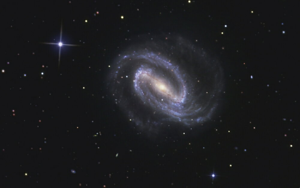 parts of a barred spiral galaxy