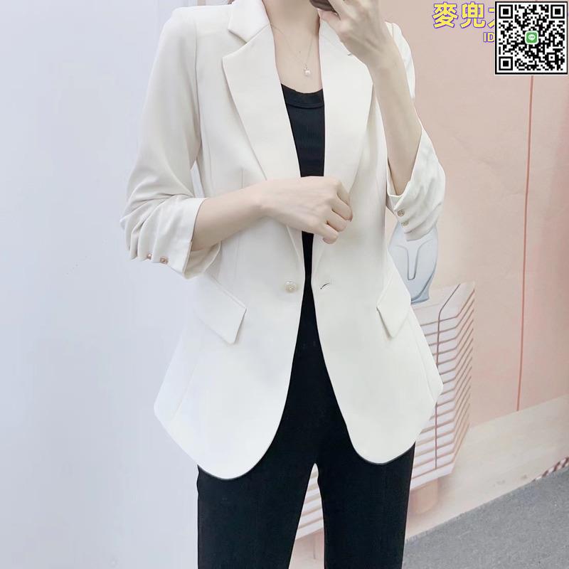【全球優品滙】秋季品牌專櫃新品漢派韓版時尚翻領純色短款西裝外套057