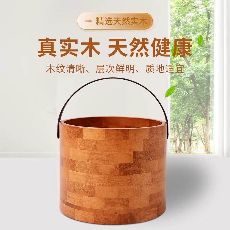 雙人泡腳桶木桶家用老人泡腳盆老式帶蓋冬天泡腳桶泡腳專用桶木盆