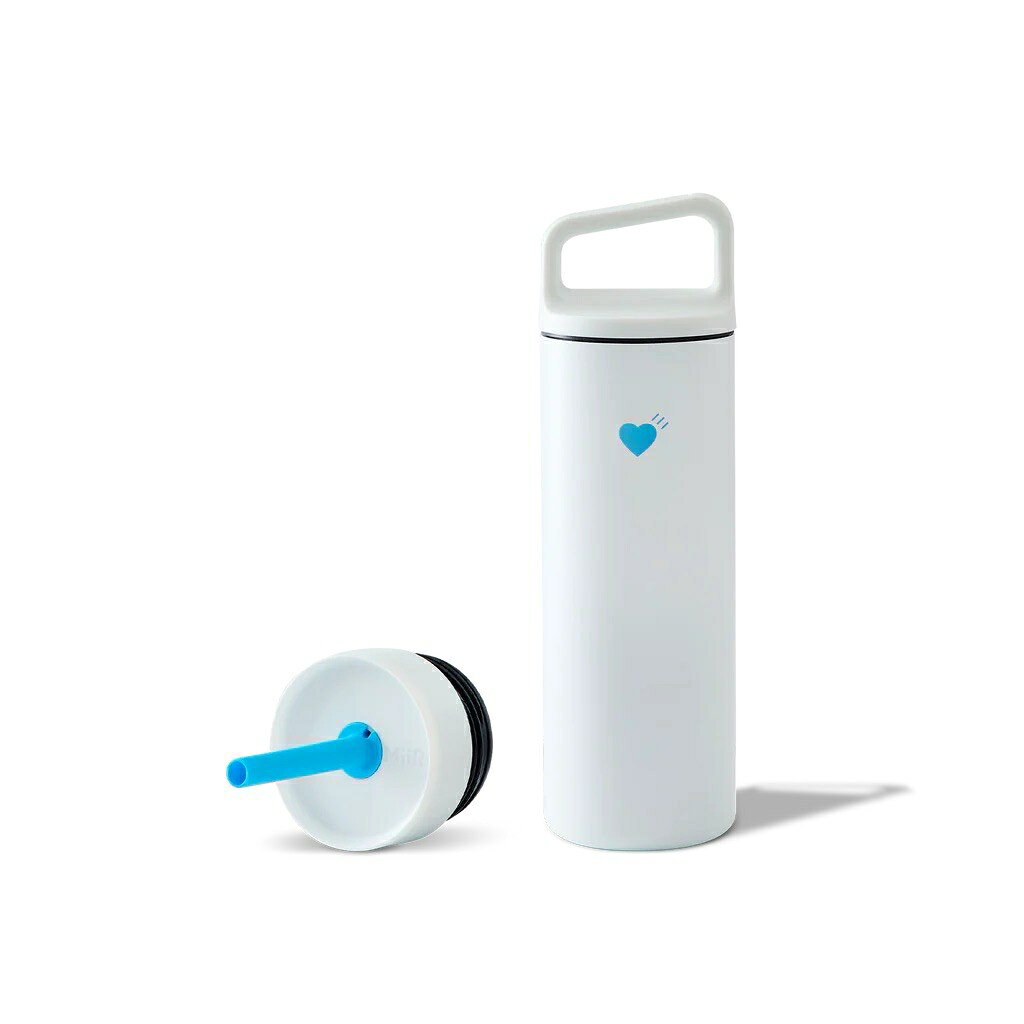 Blue Bottle Coffee × Human Made 聯名吸管水瓶 兩用可手提｜16oz