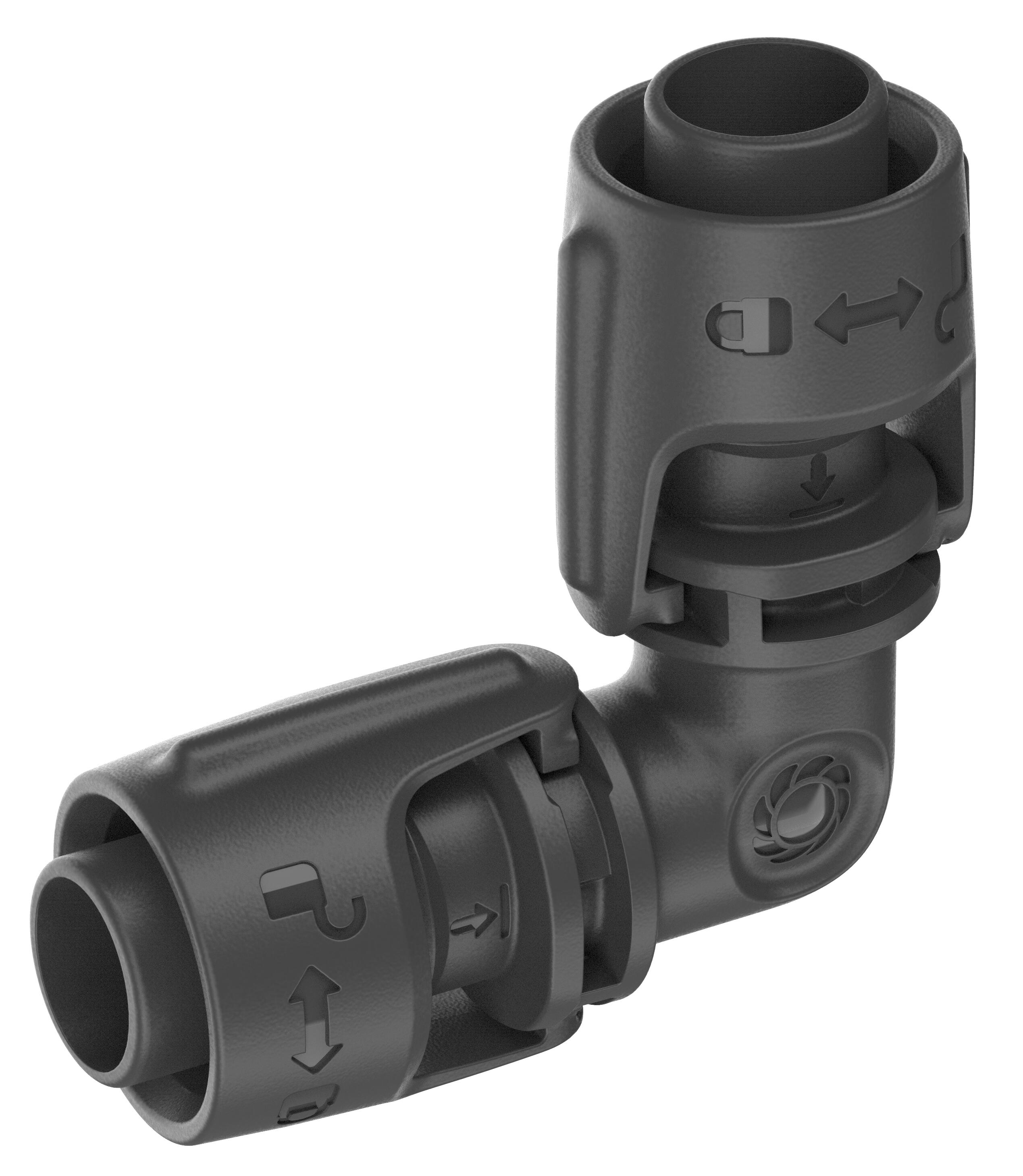 【GARDENA 景觀園藝】 L型水管連接器13mm(2入) 13202