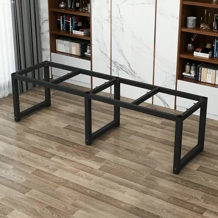 優樂悅~茶幾餐桌腿新款茶桌辦公書桌吧臺鐵藝鐵質桌子腳家用大板支架腳架
