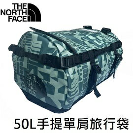 [ THE NORTH FACE ] 50L手提單肩旅行袋 S 幾何綠 / NF0A52STOXE