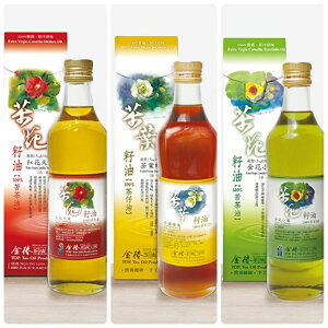 【金椿】苦茶油（紅花大菓/茶葉綠菓/金花小菓）500ml（超取限購2瓶）