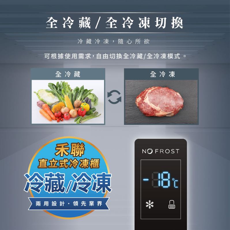 【HERAN/禾聯】437L 變頻直立式冷凍櫃 HFZ-B43B2FV ★僅苗栗區含安裝定位服務 4