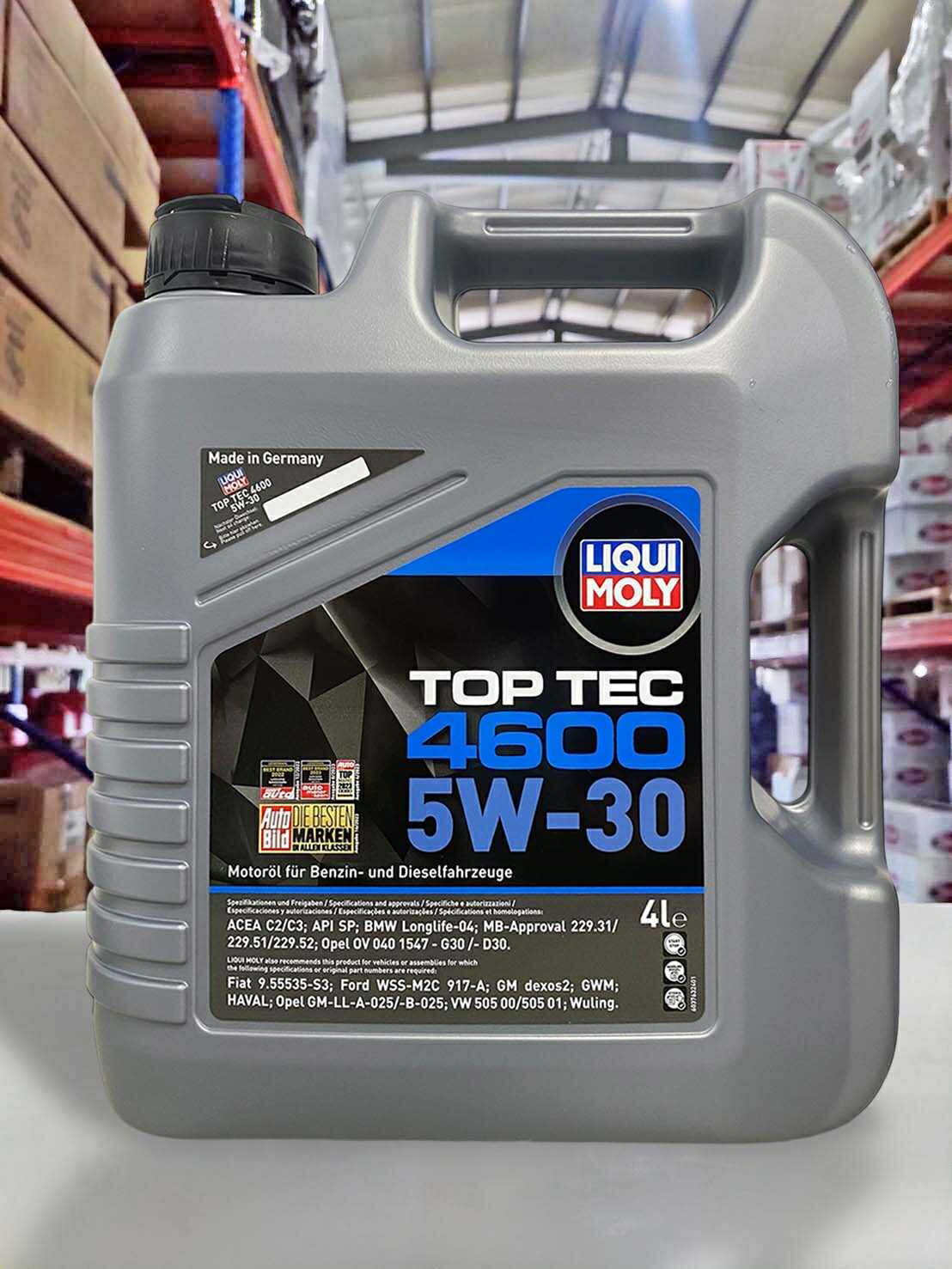 『油工廠』LIQUI MOLY 5W30 TOP TEC 4600 5W-30 特殊超長效技術 合成機油 4L