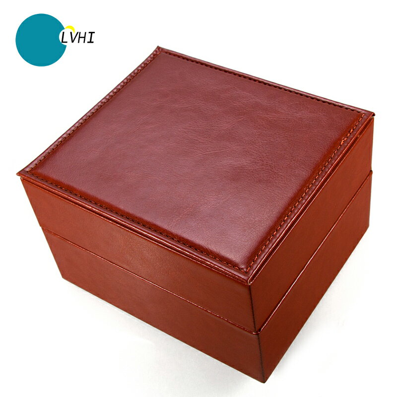 簡約復古皮手表盒家用單個精美包裝禮盒定制皮革收納首飾禮品展示