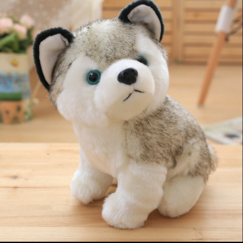 哈士奇毛絨玩具狗狗公仔仿真小狗二哈小玩偶布娃娃女孩生日 女