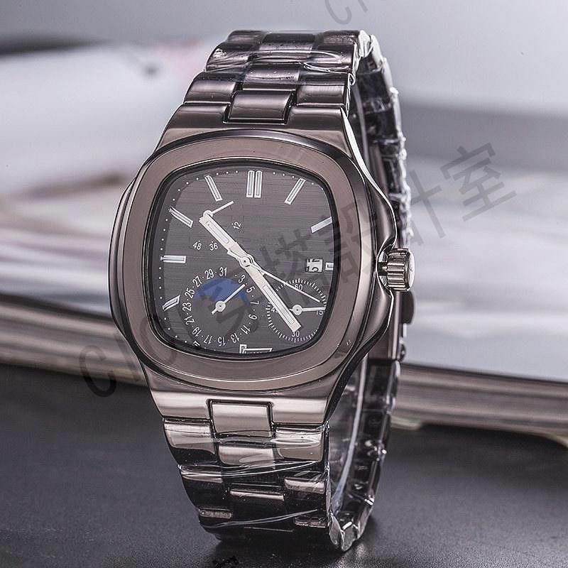 新款時尚石英錶 鸚鵡螺男錶 日曆手錶 潮流商務男士手錶【亞德機械五金家居】 6