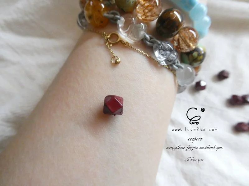 97.25%紫金砂 菱面珠 硃砂 水晶飾品 晶晶工坊-love2hm 2