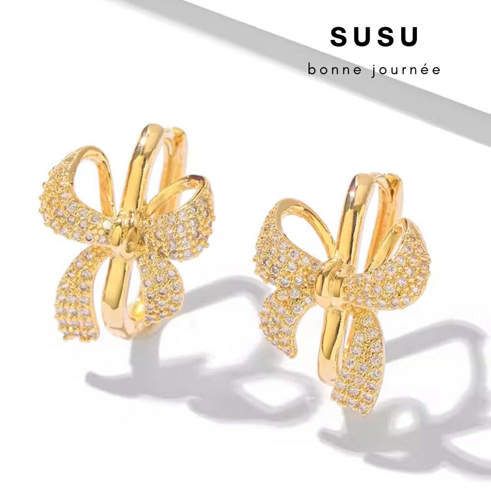 SU SU︱立體蝴蝶結耳環❤️日韓 明星 熱銷 925純銀 防過敏 珍珠 飾品 耳環 項鍊 手鍊 穿搭 時尚