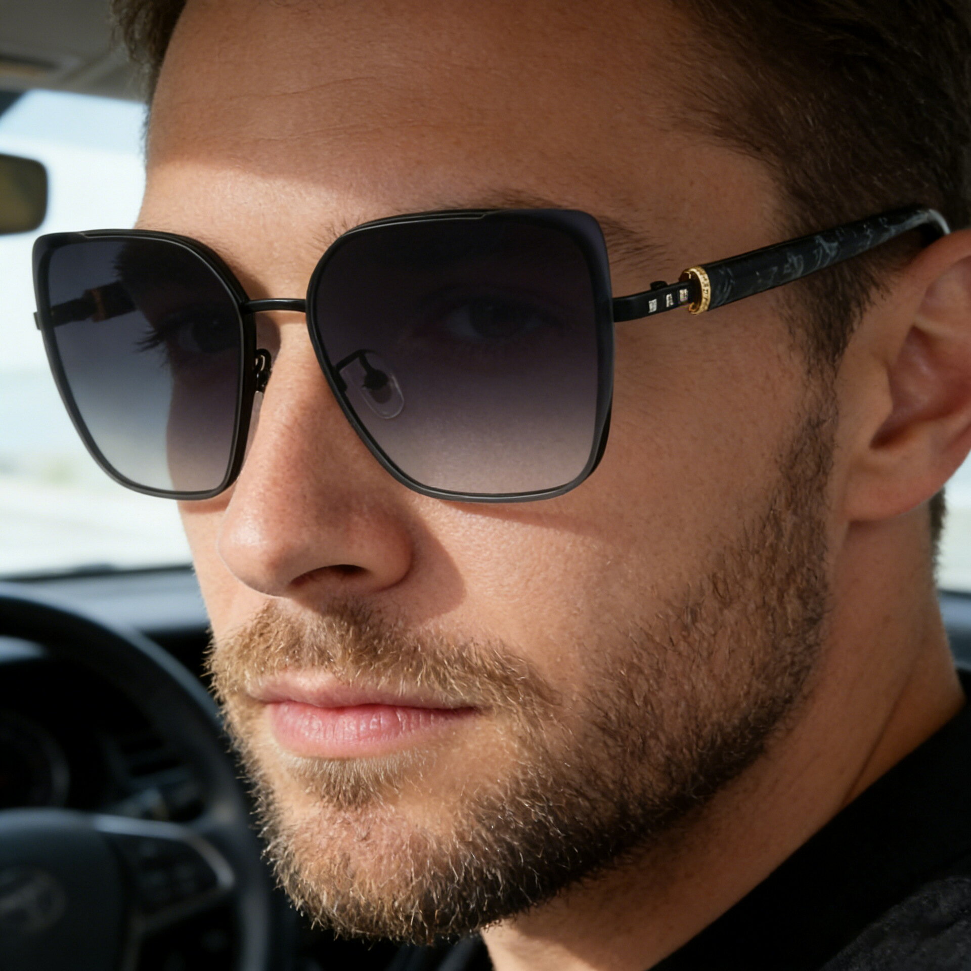 2025新款歐美時尚貓眼太陽鏡女街拍墨鏡女潮sunglasses