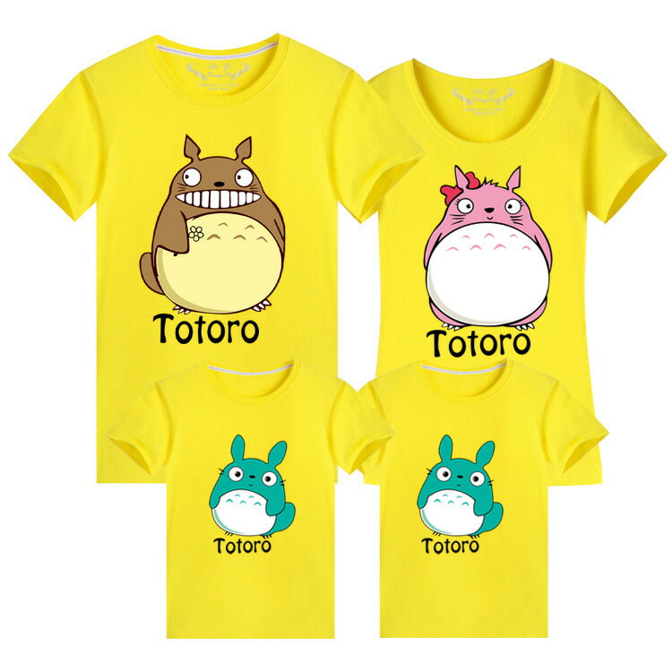 親子裝 純棉T恤 龍貓 短袖T恤 短T 全家福 團體服 童裝一家三口 一家四口 全家裝 母女裝 班服 櫻桃嚴選 6