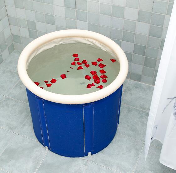 可折疊洗澡桶浴桶家用成人充氣浴缸大人泡澡桶 【現貨】【四季小屋】