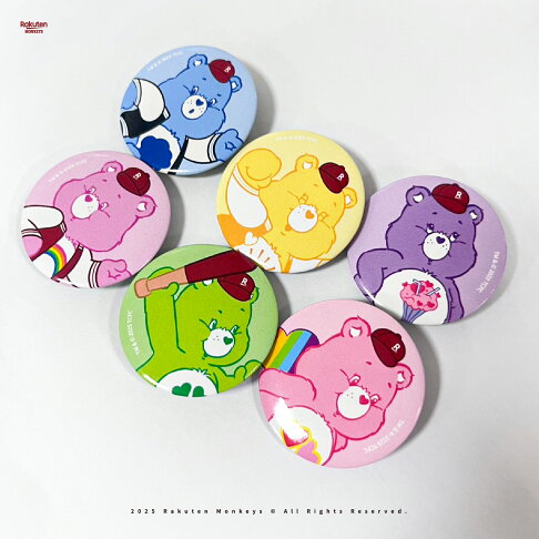 Rakuten Monkeys × Care Bears™ - 手提袋 (附6款徽章及1款壓克力吊飾) 2