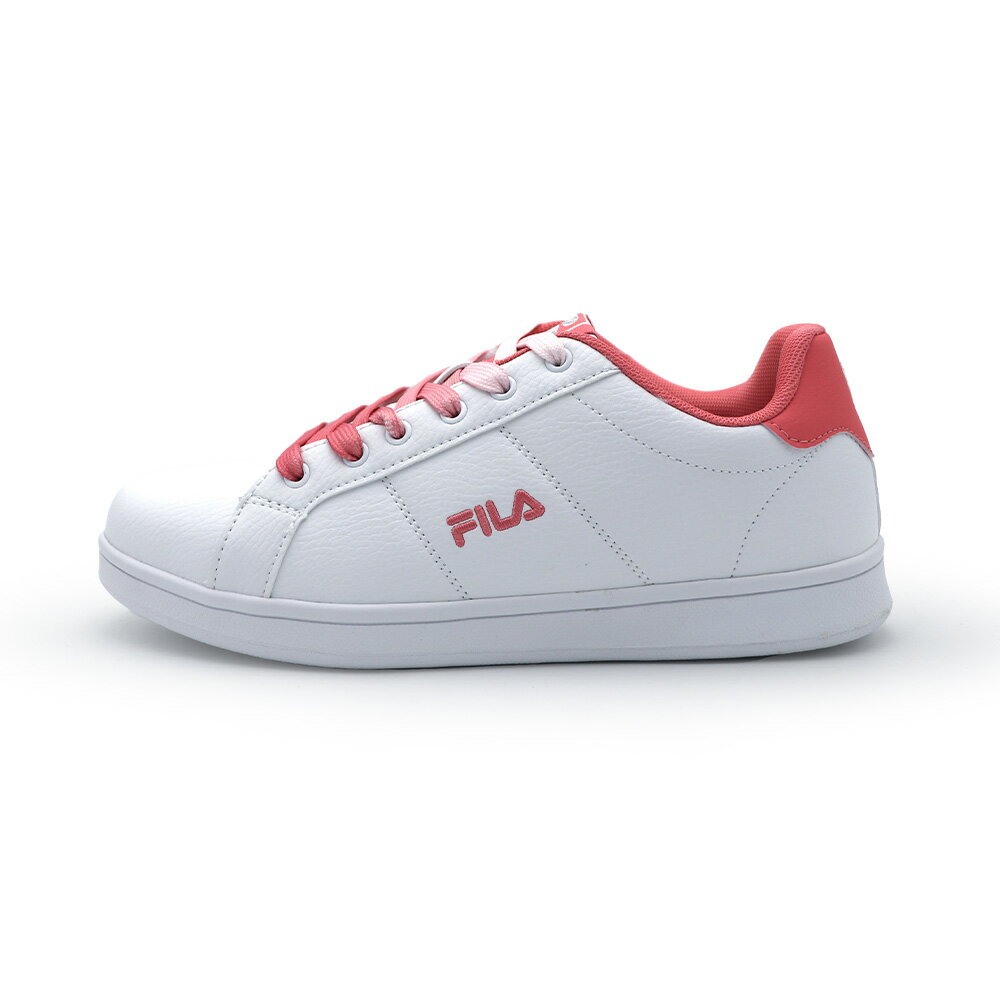 【全館滿額折】FILA 白粉 休閒 皮革 復古 板鞋 女款 J2918【新竹皇家5-C323Z-155】