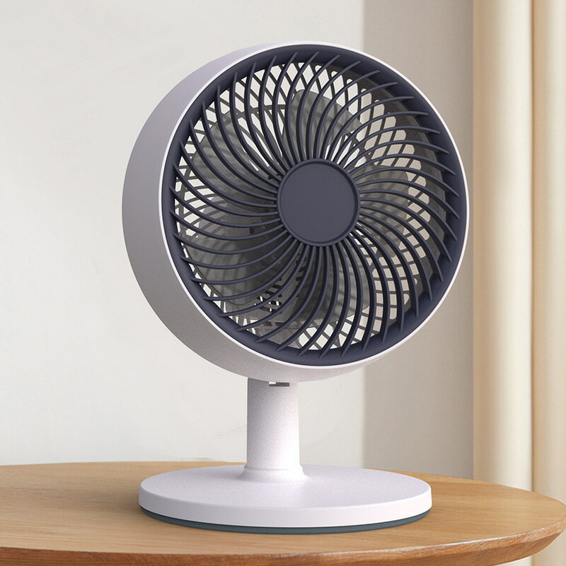 電風扇臺式小風扇空氣迴圈自動搖頭風扇插電式臥室辦公室桌面電扇