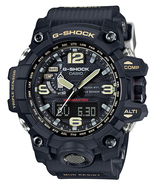 CASIO 卡西歐 G-SHOCK 征服世界強悍機能陸海空防泥概念電波錶 GWG-1000-1A 黑 56mm