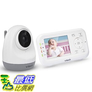 [8美國直購] 嬰兒監視器 VTech VM3261 2.8吋 Digital Video Baby Monitor Pan Tilt Camera, Full Color and Automatic Night