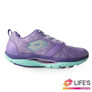 LOTTO樂得-義大利第一品牌 女款EASYWALK 緹花健步鞋 [0677] 紫【巷子屋】