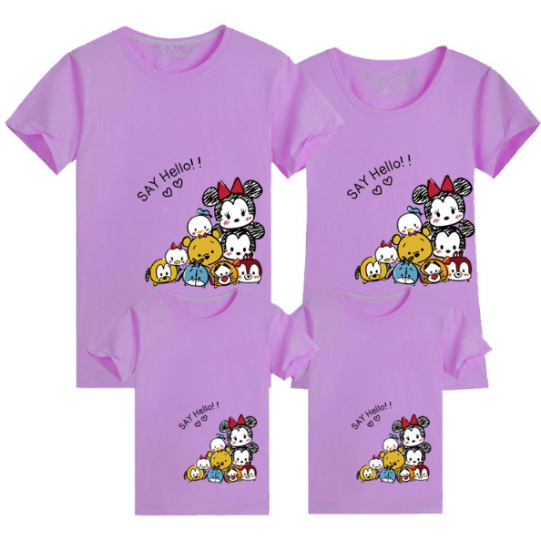 親子裝 純棉T恤 米奇家族 短袖T恤 短T 全家福 團體服 童裝一家三口 一家四口 全家裝 母女裝 班服 櫻桃嚴選 1