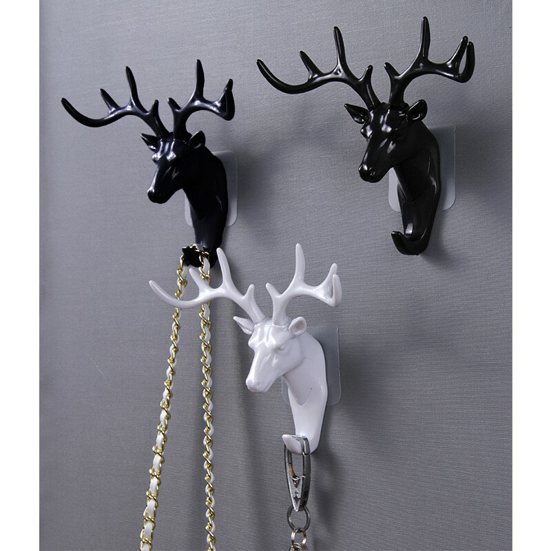 鹿角造型掛勾【A009】台灣出貨 居家  INS 北歐風格 免釘 免打孔 鹿頭掛勾 造型掛勾 鹿角掛衣鉤 居家裝飾 1