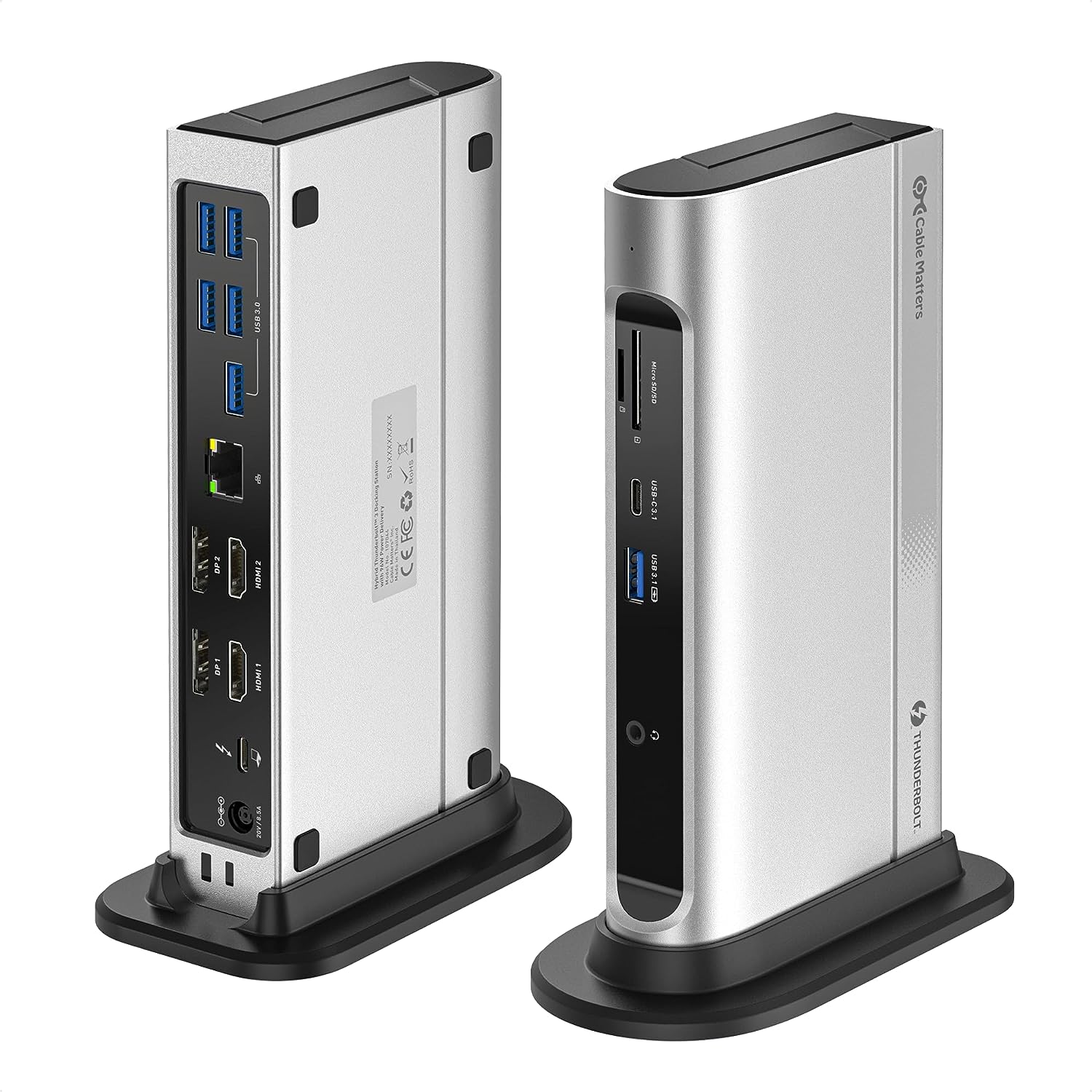 [3美國直購] Cable Matters 107044 14-in-1 Thunderbolt 3 Dock 96W PD 4K@60Hz