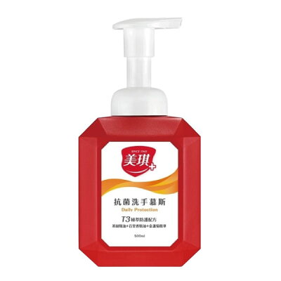 美琪 抗菌洗手慕斯 (500ml/瓶)【杏一】
