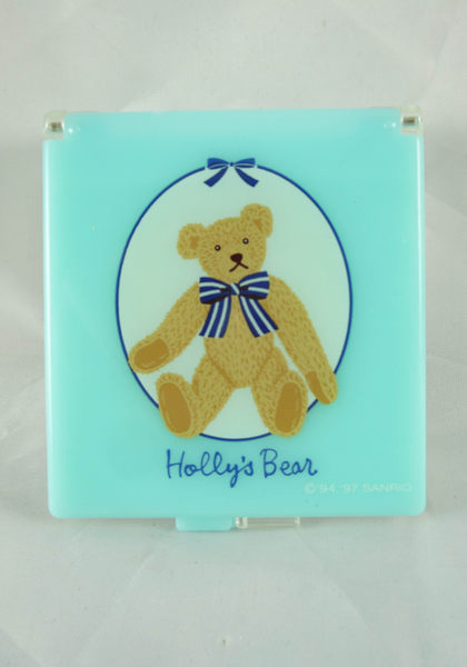 【震撼精品百貨】Holly's Bear 泰迪熊 三格置物盒 綠-方 震撼日式精品百貨