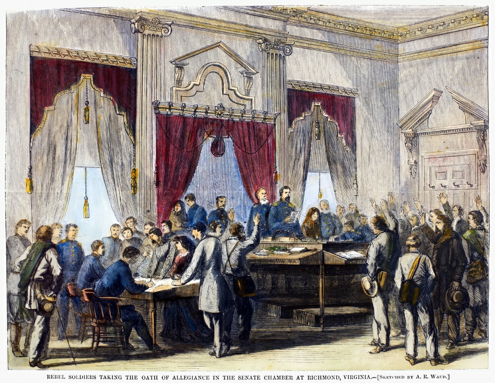 groups barred from taking oath of loyalty 1865