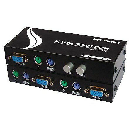 PS/2手動式2埠KVM切換器/多電腦切換器(螢幕/鍵盤/滑鼠 二進一出)高畫質輸出 KVM SWITCH