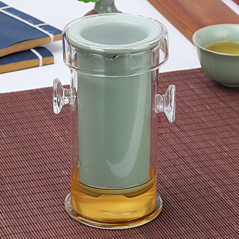汝窯玻璃茶杯套裝紅茶茶具陶瓷泡茶壺家用過濾內丹沖茶器花茶耐熱