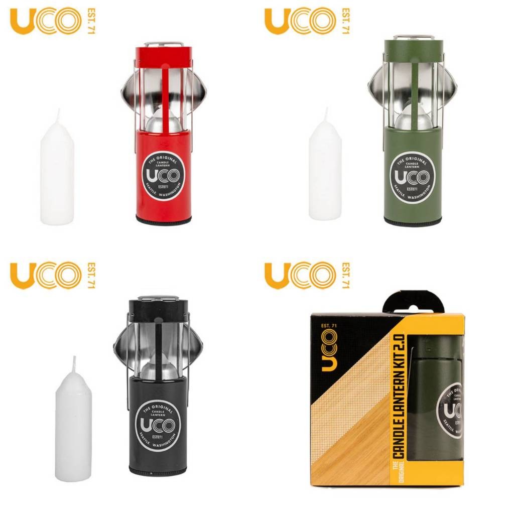｜享趣戶外｜美國《UCO》ORIGINAL CANDLE LANTERN KIT 原版蠟燭營燈(內附蠟燭2支)油漆款