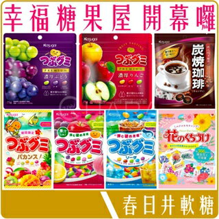 《 Chara 微百貨 》 日本 Kasugai 春日井 雷根糖 軟糖 糖果 水果 汽水 花語 葡萄 蘋果 團購 批發