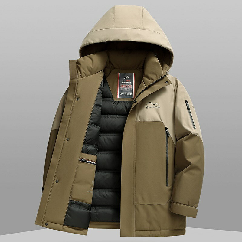 【巴黎精品】現貨+預購 真羽絨90%鴨絨羽絨外套羽絨衣夾克-保暖沉穩內斂品質突出男外套2色a1ix60