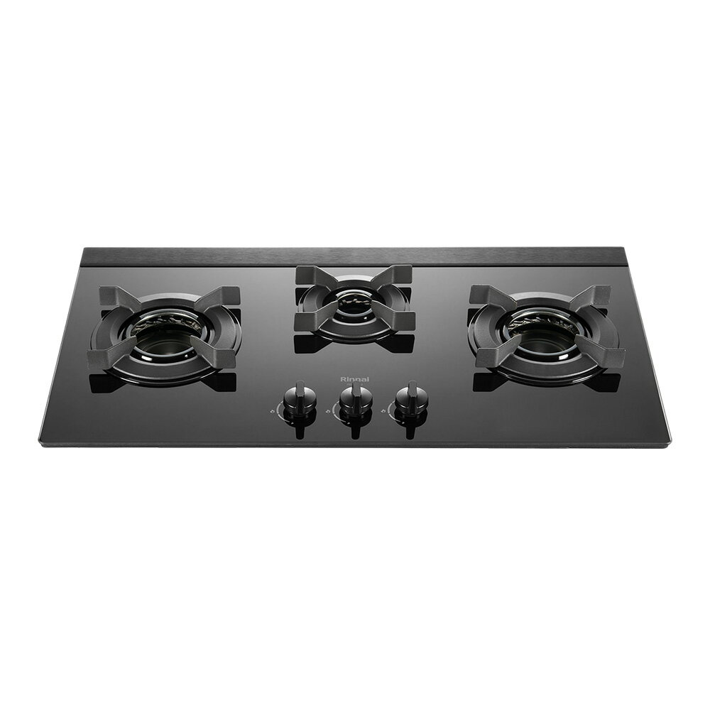 (全省原廠安裝) 林內 檯面式內焰三口爐 RB-N3811G(B)  黑玻 LED旋鈕 結帳94折